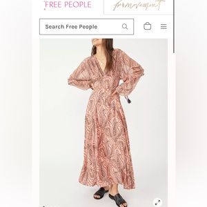 FREE PEOPLE MIRAGE LONG SLEEVE MAXI DRESS